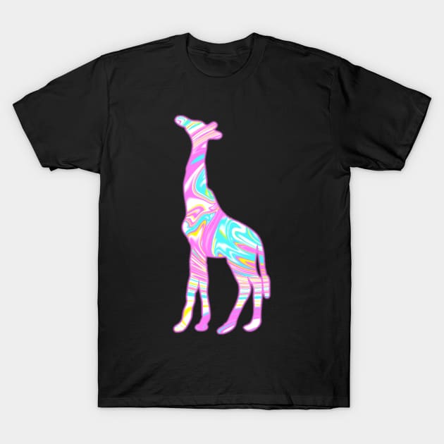 PSYCHEDELIC GIRAFFE T-Shirt by SquareClub